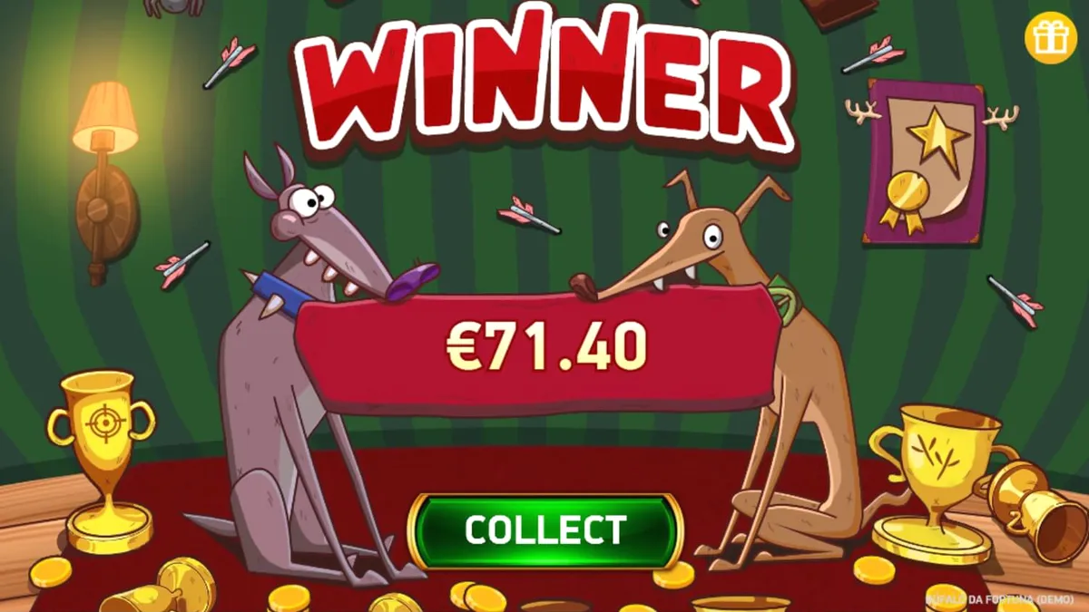 Buffalo da Fortuna slot machine na may temang American frontier at golden buffalo