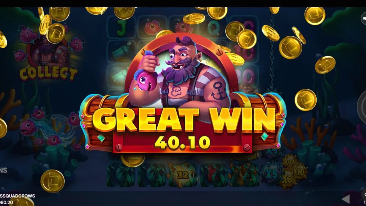 Fishin’ Madness Quadgrows underwater slot interface